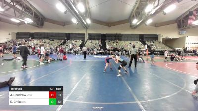 85 lbs Rr Rnd 3 - Jace Goodrow, Maine Trappers vs D. (Antonio) Chila, Seagull Wrestling Club