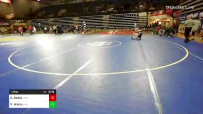 141 lbs Round Of 16 - Ethan Basile, Northern Iowa vs Ryan Watts, Unattached-North Dakota State