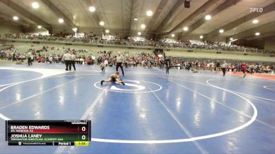 75 lbs Semifinal - Joshua Laney, Terminator Wrestling Academy-AAA  vs Braden Edwards, STL Warrior-AA 