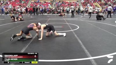 96 lbs Champ. Round 1 - Grayden Japp, Nebraska Wrestling Academy vs Tyler Hecker, Victory