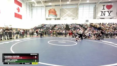 47 lbs Semifinal - Kamden Foster, Journeymen Wrestling Club vs James Loomis, Mexico Wrestling