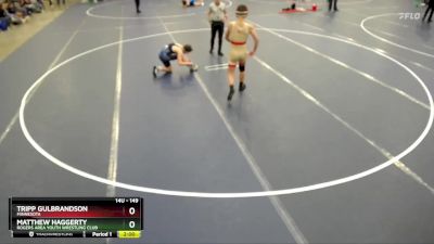 149 lbs Cons. Round 3 - Tripp Gulbrandson, Minnesota vs Matthew Haggerty, Rogers Area Youth Wrestling Club