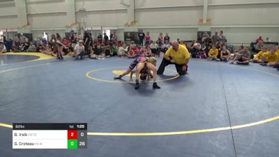 82 lbs Final - Brylee Irsik, Metro All-Stars vs Giada Croteau, PA West