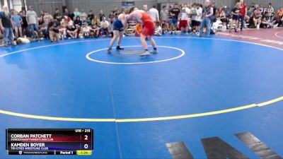 215 lbs Quarterfinal - Corban Patchett, FordDynastyWrestlingClub vs Kamden Boyer, Tri Cities Wrestling Club