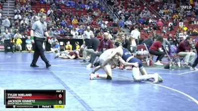 2A-144 lbs Quarterfinal - Jackson Kinnetz, Bishop Heelan Catholic vs Tyler Wieland, Independence