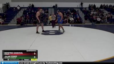 285 lbs Quarterfinal - Demetrio Sandoval, Downey vs Julian Gomez, Valencia Placentia