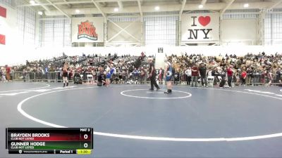 155 lbs Round 2 - Gunner Hodge, Club Not Listed vs Brayden Brooks, Club Not Listed