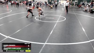 132 lbs Cons. Round 2 - Francisco Juan Lucas, Madison vs Kaden Esparza, Holly