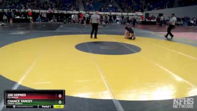 4A-106 lbs Quarterfinal - Chance Yancey, Crook County vs Jak Hopkes, Tillamook