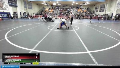 126 lbs Cons. Round 2 - Mathew Phillips, Fountain Valley vs Israel McCrae, Villa Park