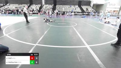 57 lbs Rr Rnd 2 - Jackson Hall, Apex K-6 Club vs Javon Haliburton, Shore Thing WC