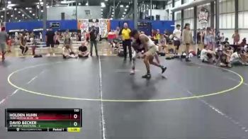 130 lbs Finals (8 Team) - Holden Huhn, Team Gotcha Blue vs David Becker, Attrition Wrestling