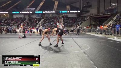 165 lbs Cons. Round 1 - Michael Garrett, Lion Elite Wrestling Club vs Rhett Briggs, South Central Punishers