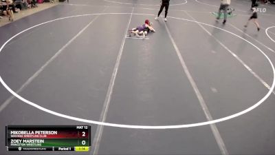 Quarterfinal - Mikobella Peterson, Waconia Wrestling Club vs Zoey Marstein, Princeton Wrestling