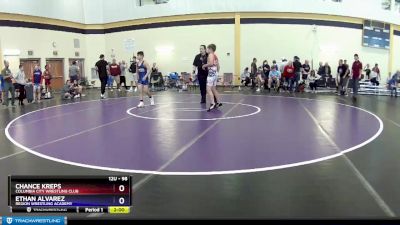 98 lbs 3rd Place Match - Chance Kreps, Columbia City Wrestling Club vs Ethan Alvarez, Region Wrestling Academy