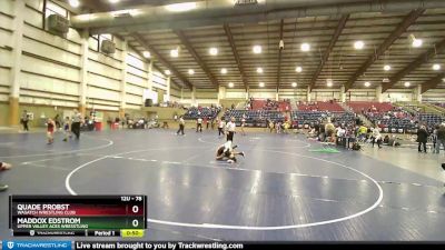 78 lbs Cons. Semi - Quade Probst, Wasatch Wrestling Club vs Maddox Edstrom, Upper Valley Aces Wresstling