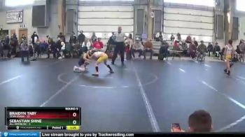 68 lbs Round 5 (8 Team) - Sebastian Shine, All American vs Braidyn Taby, Team Smash