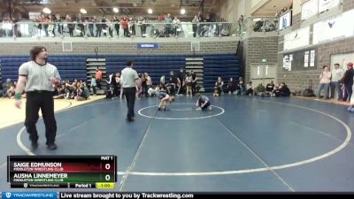 75 lbs Round 2 - Saige Edmunson, Middleton Wrestling Club vs Ausha Linnemeyer, Middleton Wrestling Club