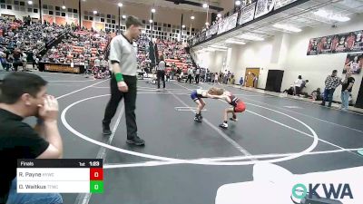 46 lbs Final - Roman Payne, Hilldale Youth Wrestling Club vs Oakley Waitkus, Team Tulsa Wrestling Club