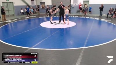 98 lbs Round 1 - Keagan O`Connor, North Pole Wrestling Club vs Andrew Erickson, Juneau Youth Wrestling Club Inc.