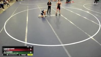 125 lbs Champ. Round 1 - Aj Hansen, Flat Earth Wrestling Club vs Carter Barz, Minnesota