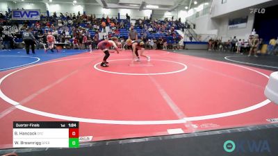 105 lbs Quarterfinal - Bladen Hancock, Owasso Takedown Club vs Watson Brownrigg, Sperry Wrestling Club