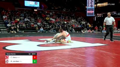 184 lbs Consolation - Taylor Venz, Nebraska vs Rocky Jordan, Ohio State