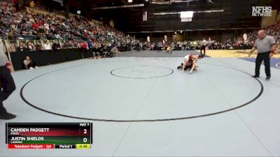 5A-144 lbs Cons. Round 3 - Camden Padgett, Maize vs Justin Shields, Lansing