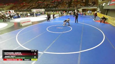 87 lbs Champ. Round 2 - Nathaniel Garcia, Sunkist Kids Monster Garage vs James Pritt, NexGen Regional Training Center