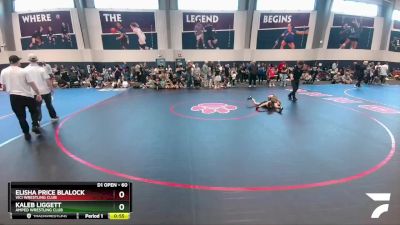 60 lbs Cons. Round 4 - Kaleb Liggett, Amped Wrestling Club vs Elisha Price Blalock, Vici Wrestling Club