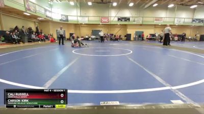 115-120 lbs Round 4 - Cali Russell, WENTZVILLE (WWF) vs Carson Kirk, Warsaw Wildcat Wrestling