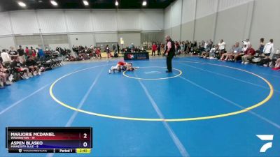 112 lbs Semis & 3rd Wb (16 Team) - Marjorie McDaniel, Washington vs Aspen Blasko, Minnesota Blue