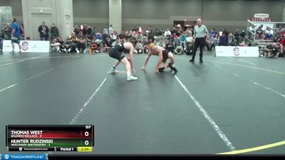 157 lbs Round 1 (16 Team) - Thomas West, Baldwin Wallace vs Hunter Rudzinski, Wisconsin-Whitewater