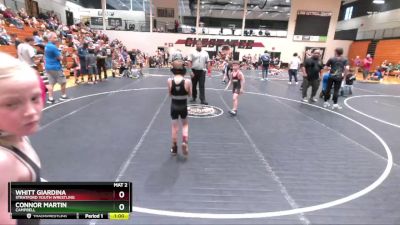 58/66 Round 2 - Connor Martin, Campbell vs Whitt Giardina, Stratford Youth Wrestling