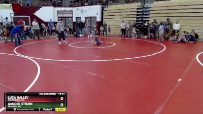 48-51 lbs Round 2 - Xander Strain, Franklin WC vs Luca Nalley, Contenders WA