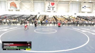 50 lbs Quarterfinal - Prinze Davis, Unattached vs Matew Stephens, Bears Of Brewster Wrestling