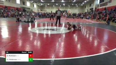 85 lbs Semifinal - Eli Anderson, Dakota Boyz Wrestling Club vs Grahm McKibbin, Alexandria