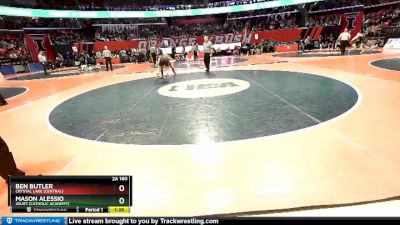 2A 160 lbs Semifinal - Mason Alessio, Joliet (Catholic Academy) vs Ben Butler, Crystal Lake (Central)