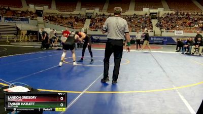 D3-138 lbs Cons. Round 1 - Tanner Hazlett, Eastmark vs Landon Gregory, Poston Butte