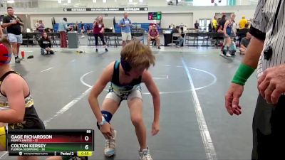 88 lbs Finals (8 Team) - Gage Richardson, Misfits United vs Colton Kersey, Florida Scorpions