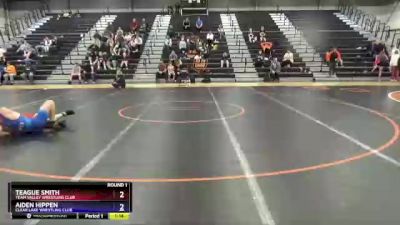 16U-4 lbs Round 1 - Teague Smith, Team Valley Wrestling Club vs Aiden Hippen, Clear Lake Wrestling Club