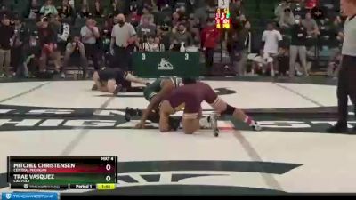 149 lbs Cons. Round 3 - Trae Vasquez, Cal Poly vs Mitchel Christensen, Central Michigan