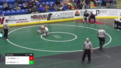 124 lbs Round Of 32 - Gavin Keefer, Shikellamy vs Gino Pecora, Penn Trafford