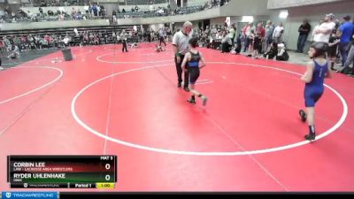 65 lbs Round 2 - Corbin Lee, LAW - Lacrosse Area Wrestlers vs Ryder Uhlenhake, IAWC