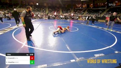 70 lbs Quarterfinal - Colton Everett, Burnett Trained Wrestling vs Esai Koethe, Big Game WC