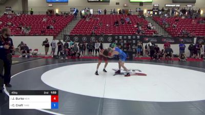 45 kg Cons 4 - Jojo Burke, New Jersey vs Cason Craft, Threestyle Wrestling Of Oklahoma