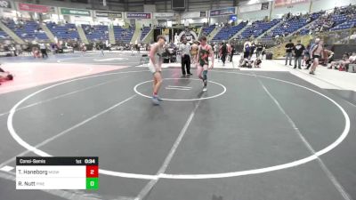 120 lbs Consolation - Tyler Haneborg, Midwest Destroyers vs Ryan Nutt, Pinedale Pummelers WC