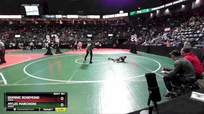 65 lbs Cons. Round 2 - Dominic Rosemond, POC3 vs Myles Marchioni, OHW1