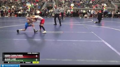 75 lbs Cons. Round 2 - Aiden Carruthers, Nebraska Wrestling Academy vs Quinn Lane, Powerhouse Wrestling Club