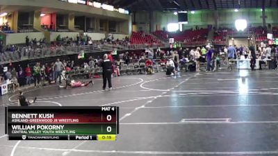 160 lbs 2nd Place Match - William Pokorny, Central Valley Youth Wrestling vs Bennett Kush, Ashland-Greenwood Jr Wrestling